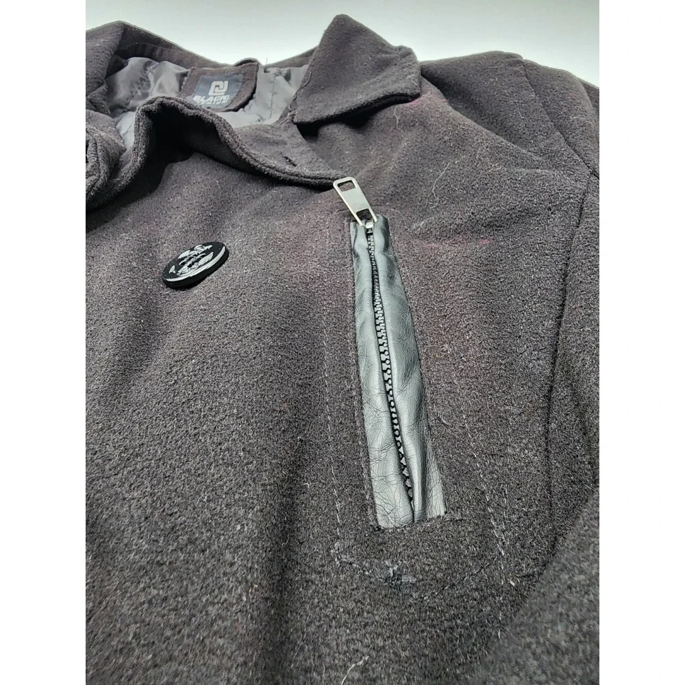 Black‎ Premium Wool Blend Coat Womens L
